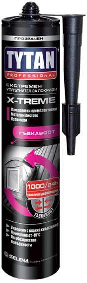 TYTAN X-treme Покривен уплътнител с фибри 280 мл п