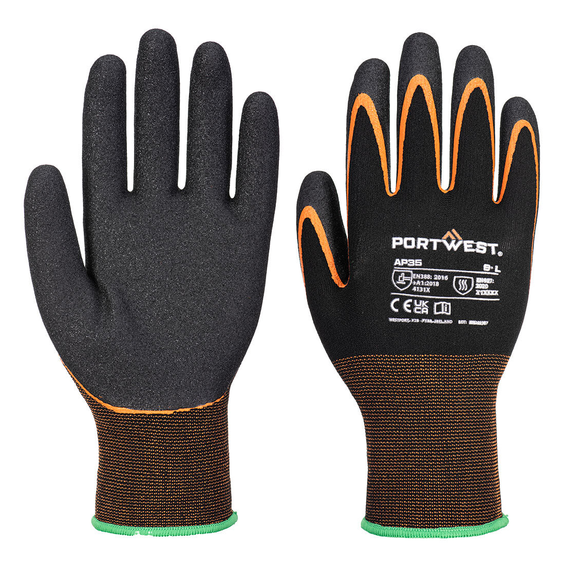 AP35 - Двойна нитрилна ръкавица Grip 15
