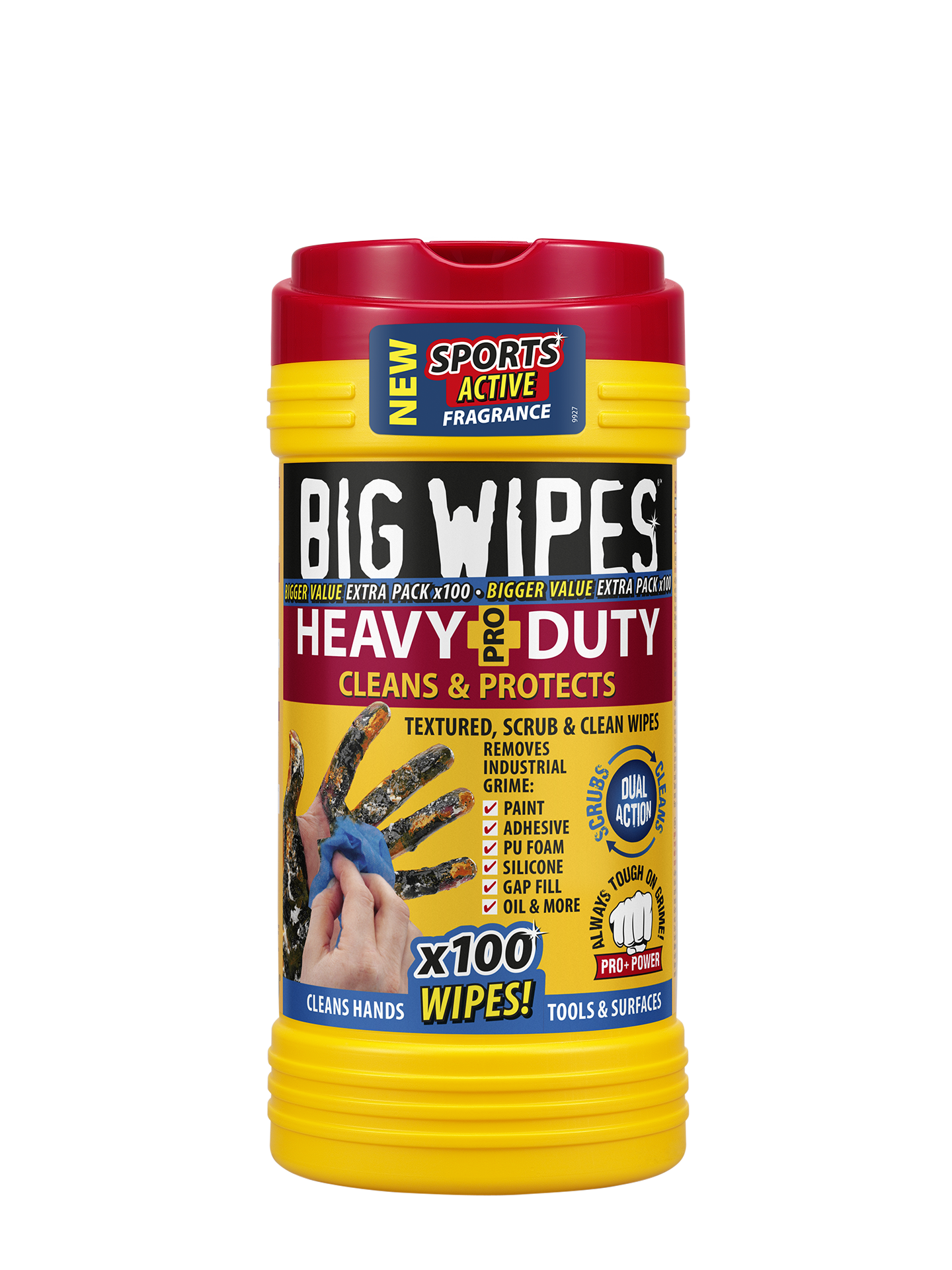 Мокри кърпи 100's PRO+ HEAVY DUTY,червен капак